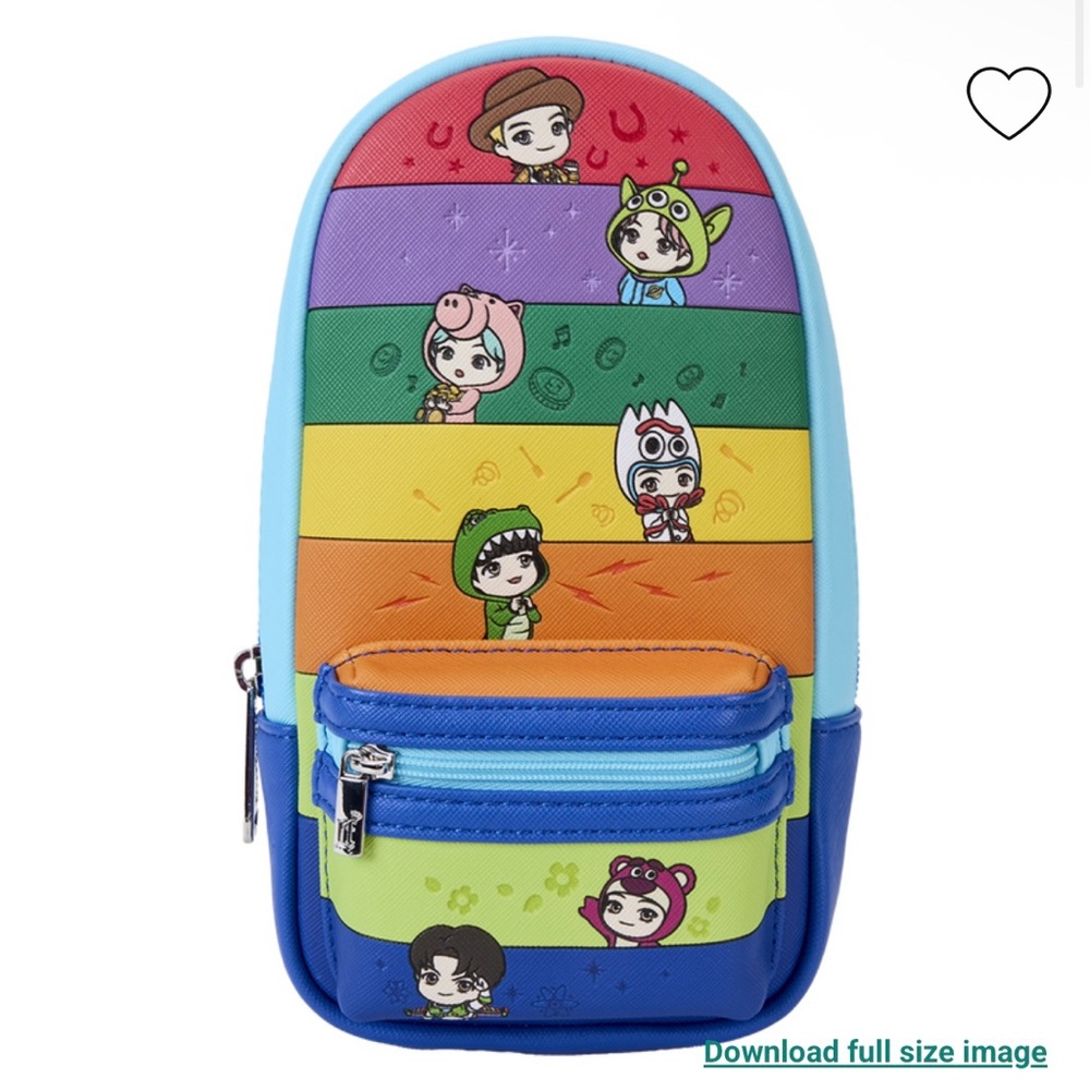 New Loungefly Disney Pixar Toy Story Tiny Tan Mini Backpack Pencil Case